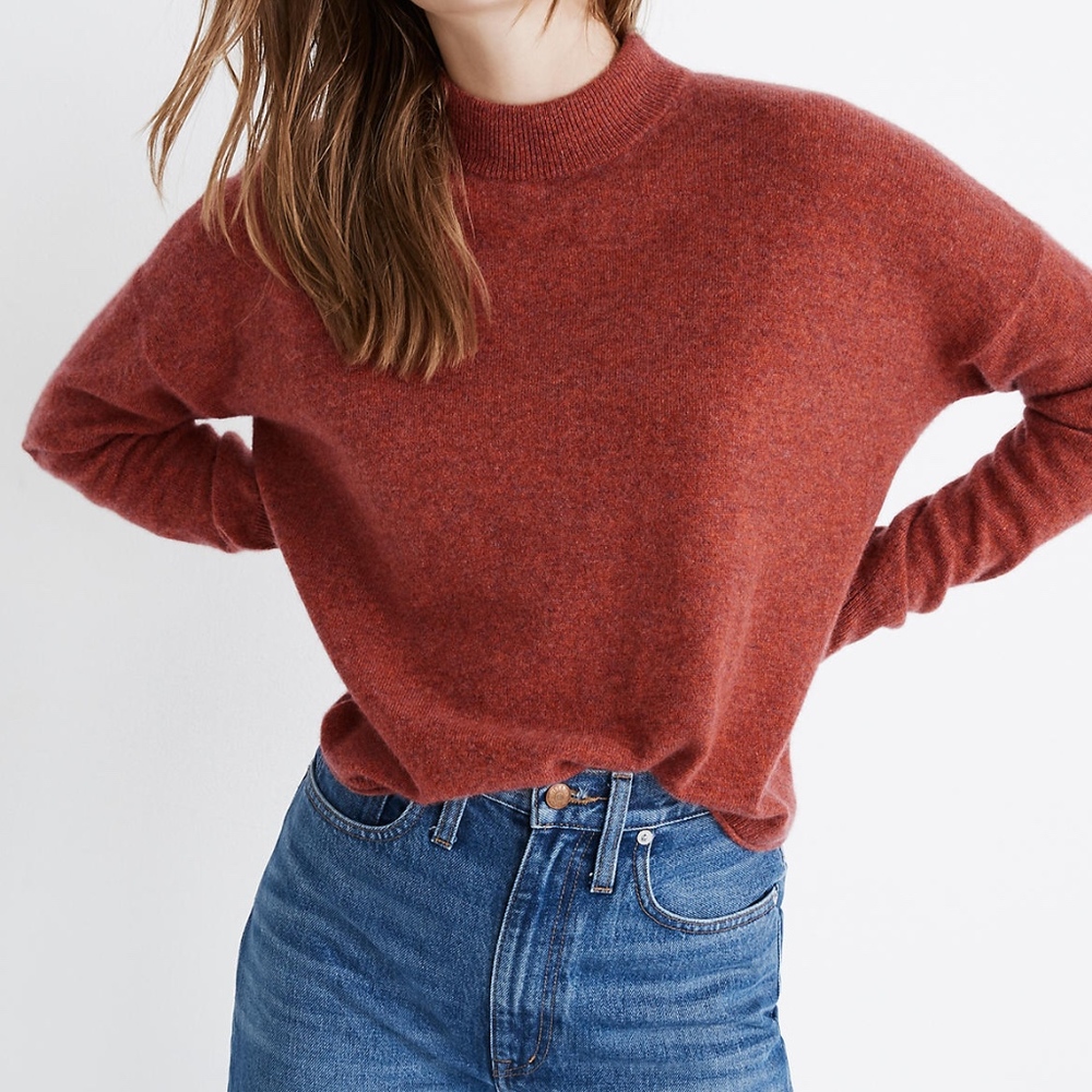 Madewell Cashmere Mockneck Sweater